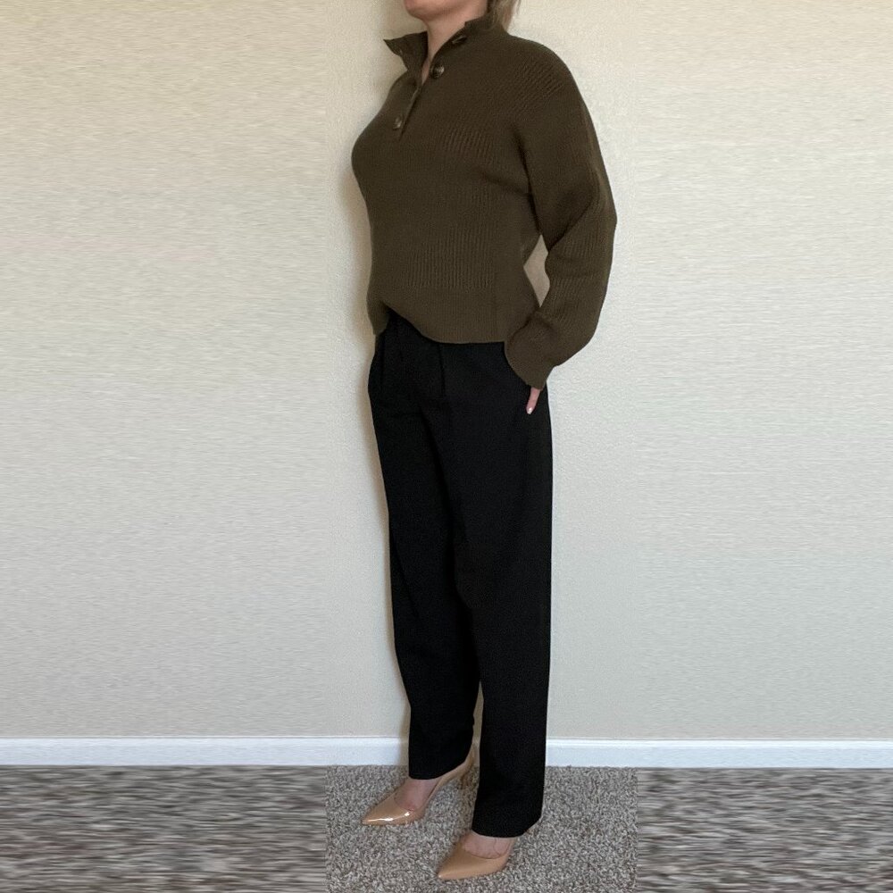 Zara High-wasted Black Pants Size S - Picture 2 of 12